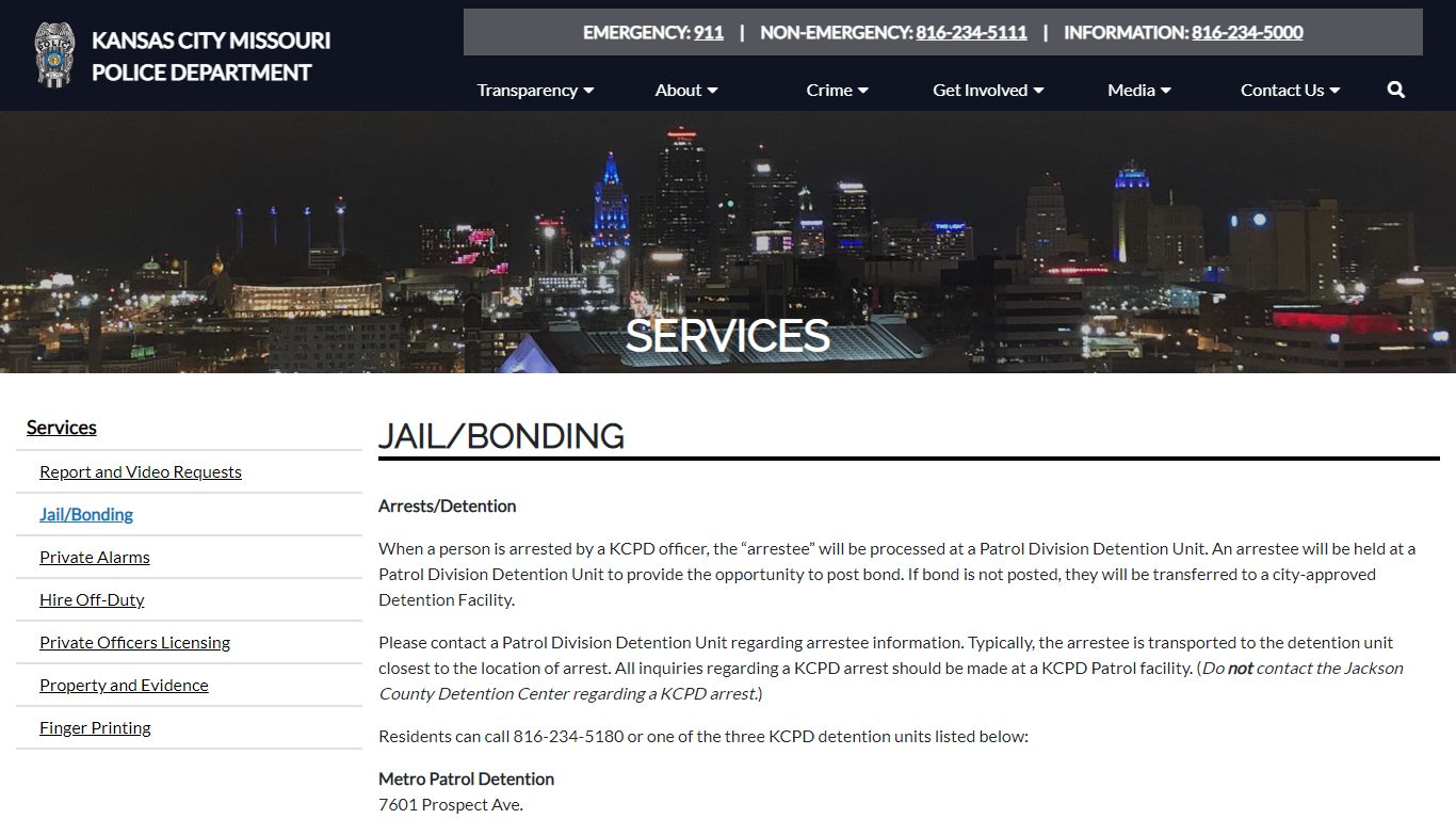 Jail/Bonding - kcpd.org